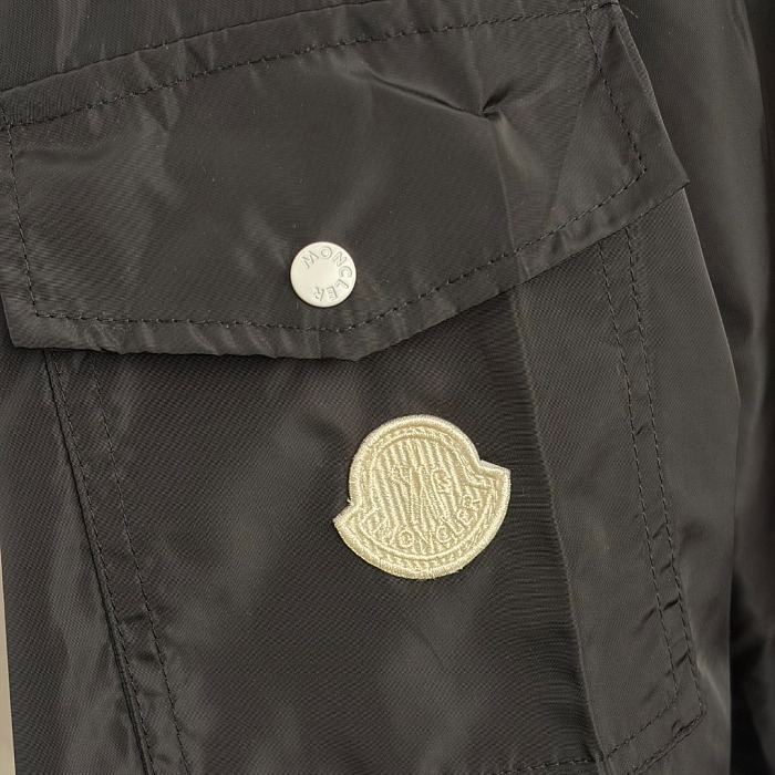 Drawstring Hooded Zipper Pocket Nylon Windbreaker Jacket