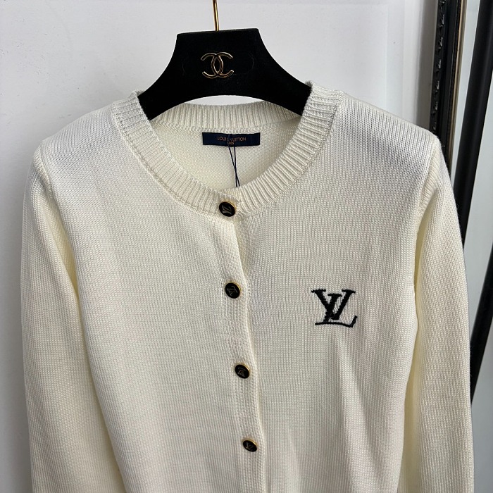 Back Rhinestone Letter Graphic Knit Cardigan