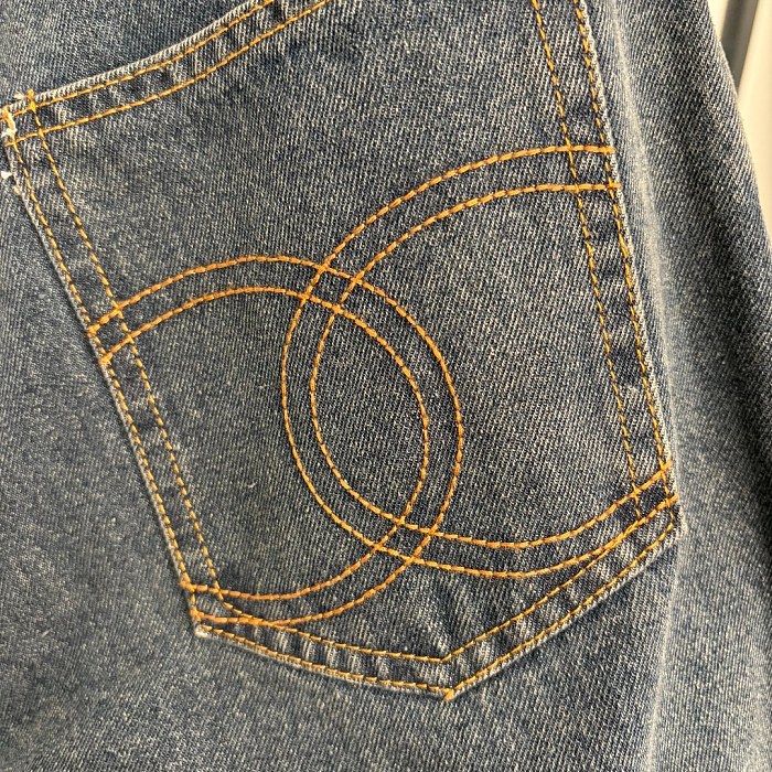 Double C Embroidered Pocket Minimalist Casual Denim Long Pants