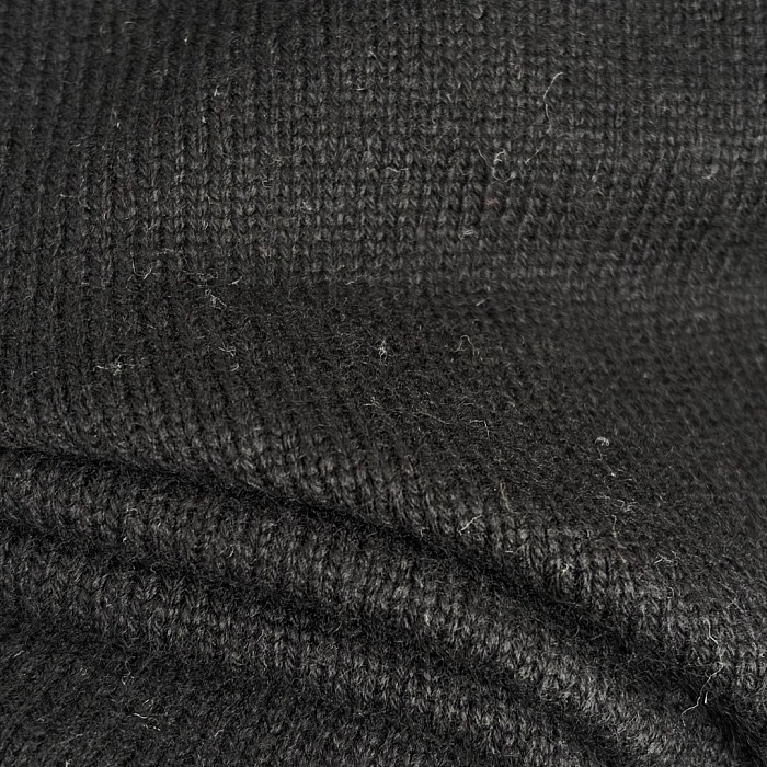 Open Knit Cut Out Pullover Long Sleeve Black Sweater Top