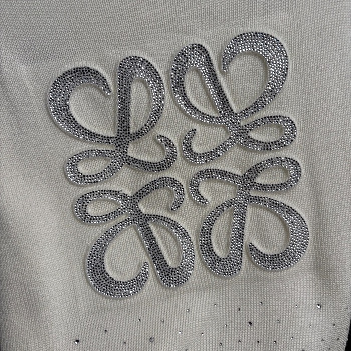 Rhinestone Graphic Back Knit Cardigan