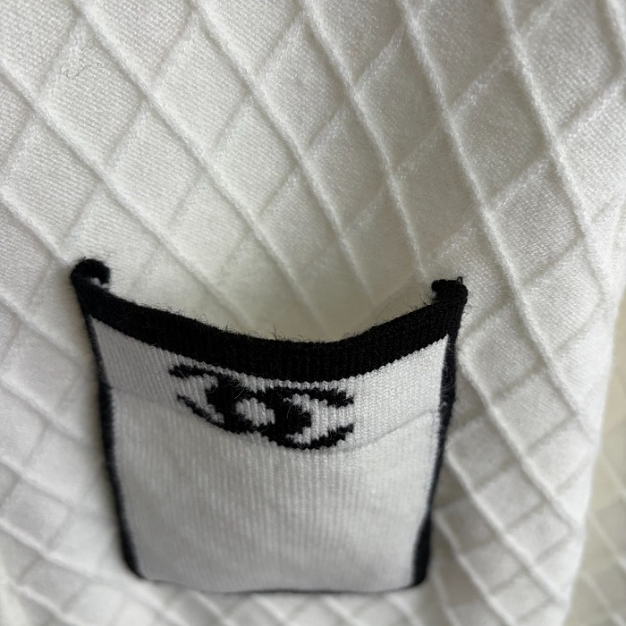 Contrast Pocket Zip Up Hooded Knit Cardigan Jacket