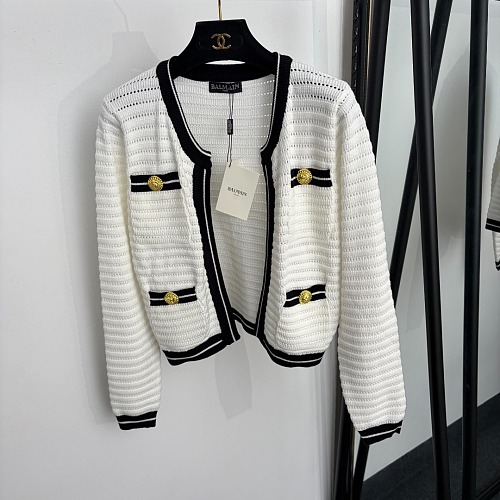 Lion Button Cutout Knit Cardigan And Cami Matching Set