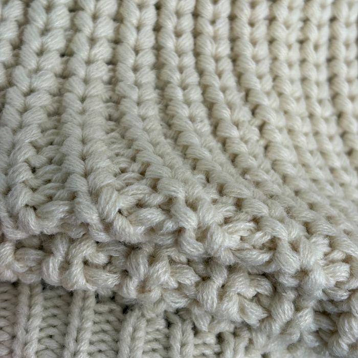 Toggle Button High Neck Chunky Wool Knit Cardigan Jacket