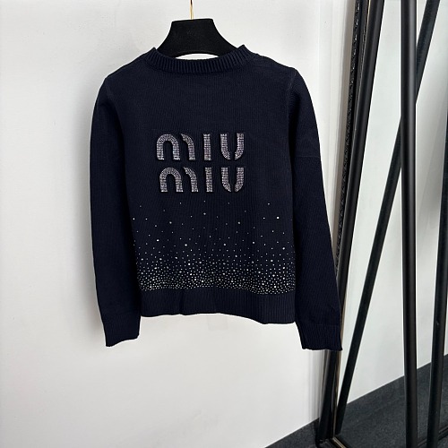 Rhinestone Letter Graphic Open Front Knit Cardigan