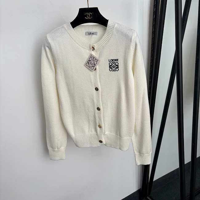 Rhinestone Graphic Back Knit Cardigan