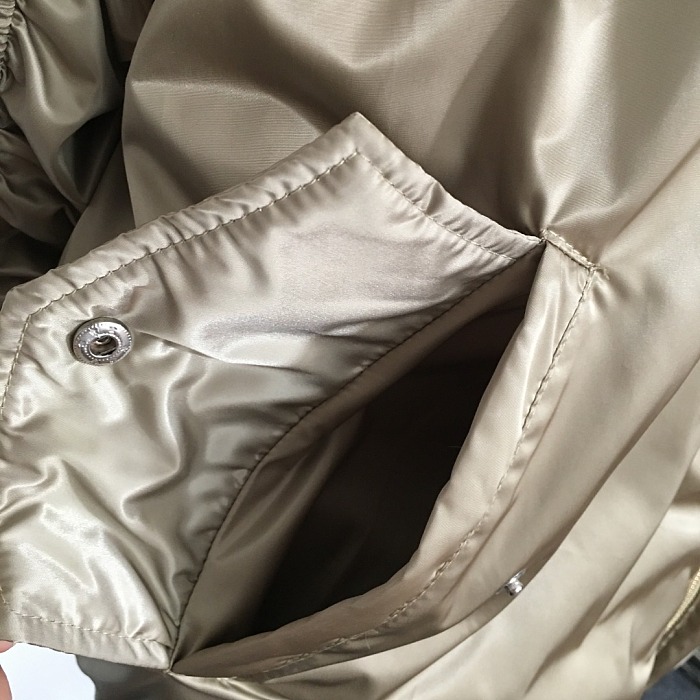 Letter Embroidered Patch Ruched Oversized Zip Puffer Jacket