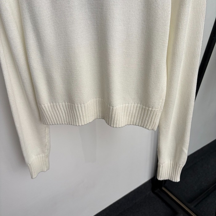 Letter Print Crew Neck Knit Pullover Sweater
