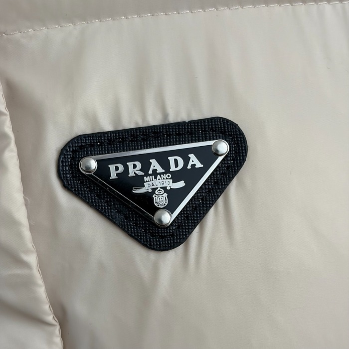 Puffer Hooded Vest With Geometric Icon Detail And Buckle Belt