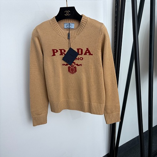 Colorblock Letter Graphic Crewneck Knit Pullover Sweater