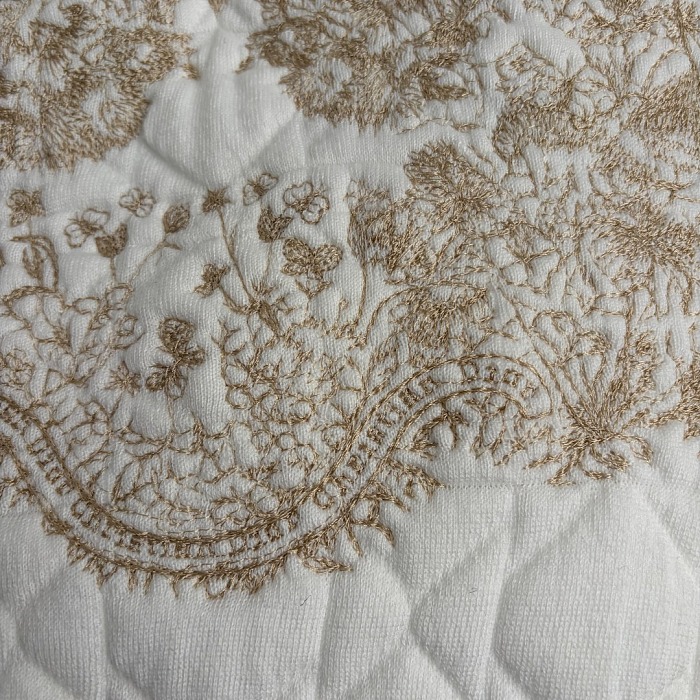Quilted Butterfly Embroidered Stand Collar Cotton Jacket