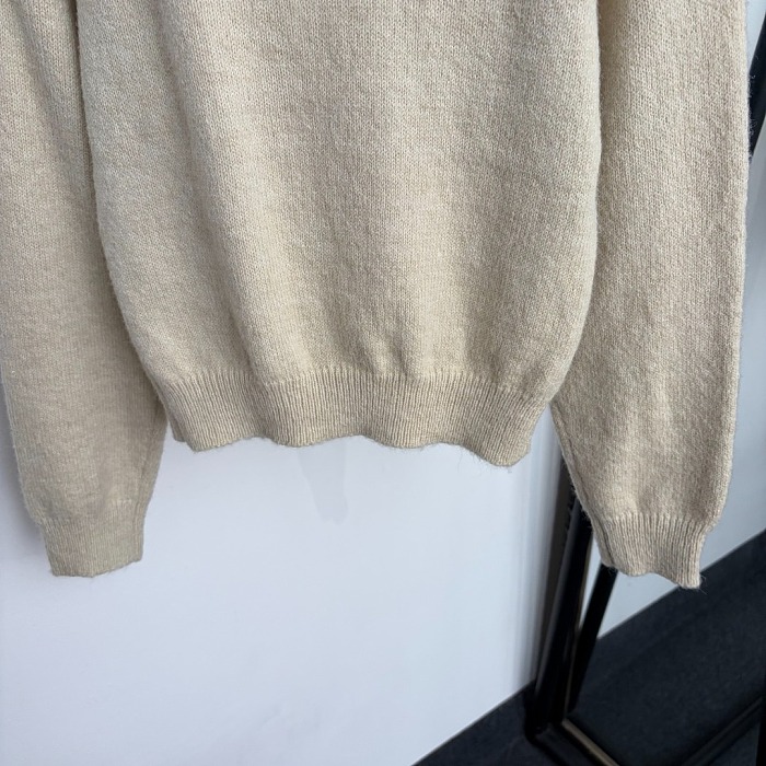 Letter Graphic Print Crew Neck Knit Pullover Sweater