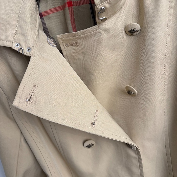 Equestrian Graphic Double Breasted Tailored Peplum Hem Trench Coat