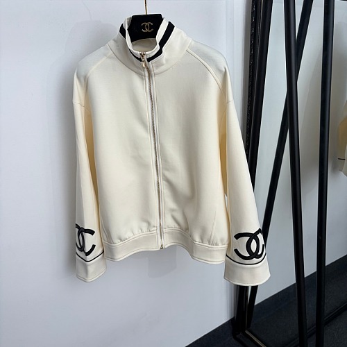 Colorblock Stand Collar Zip Jacket And Drawstring Sweatpants Lounge Set
