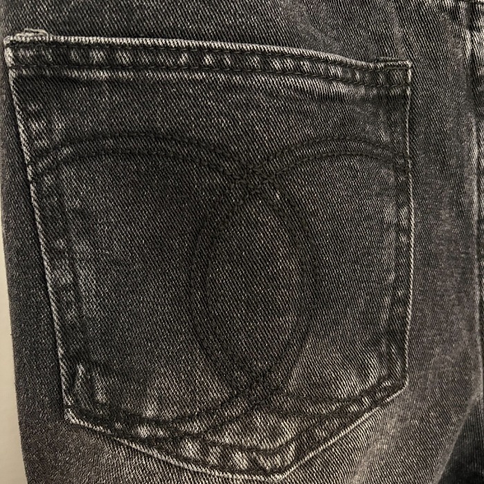 Double C Embroidered Back Pocket High Waist Straight Denim Jeans