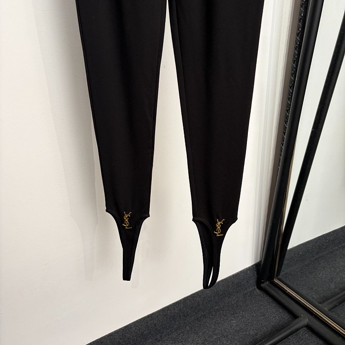 Metal Icon Detail High Stretch Slim Fit Stirrup Leggings