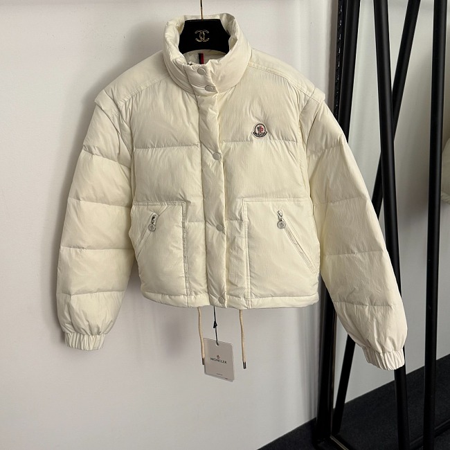 Detachable Sleeve 90% White Duck Down Puffer Jacket