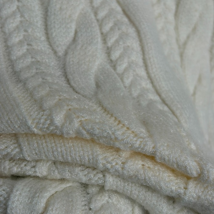 Contrast Lapel Half Button Cable Knit Pullover Sweater