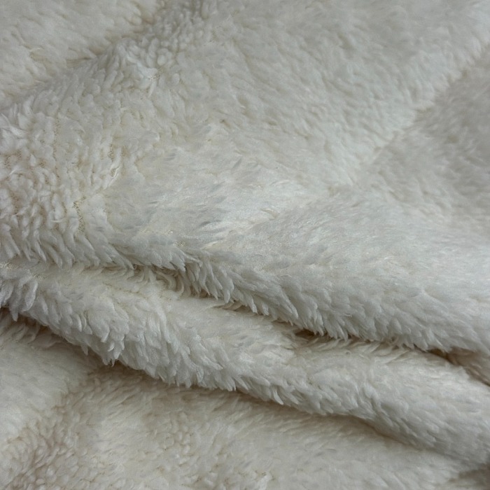 Faux Shearling Patchwork Stand Collar Knit Zip Up Puffer Jacket