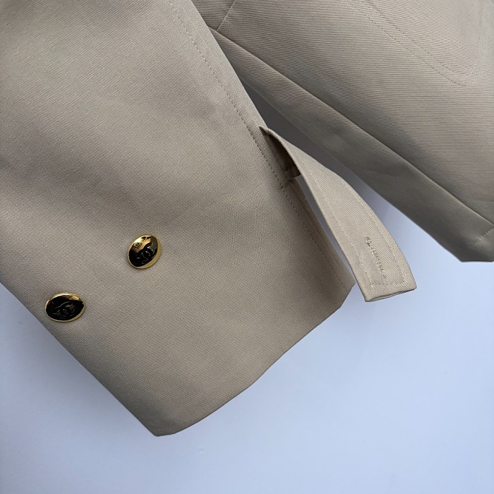 Colorblock Graphic Patch Lapel Collar Long Sleeve Trench Coat