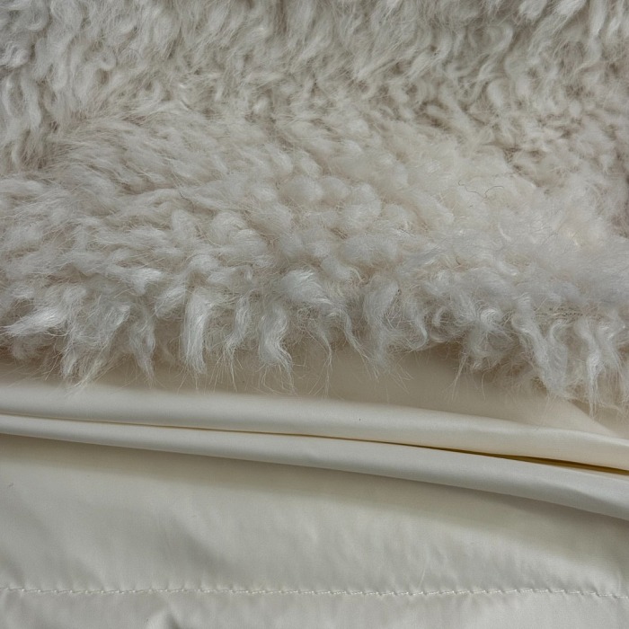 Contrast Teddy Fleece Puffer Vest Outerwear