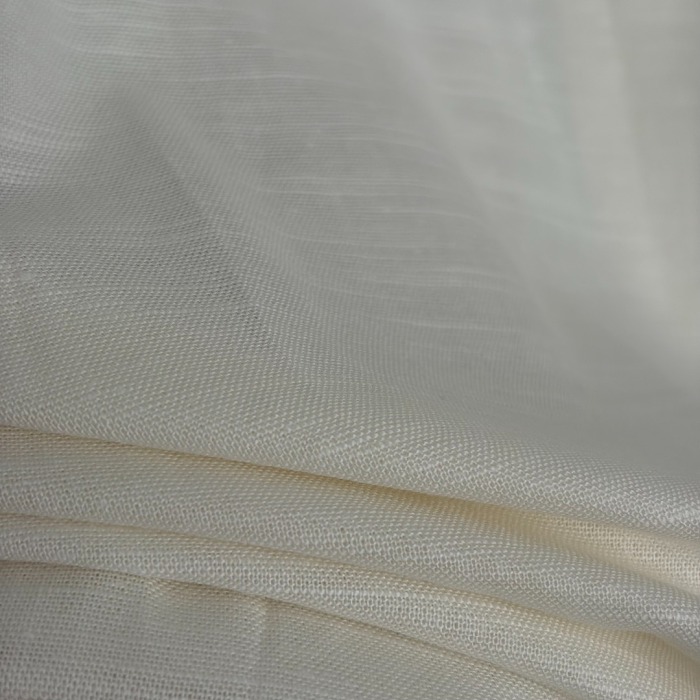 Triangle Metal Icon Detail Breathable Linen Long Sleeve Shirt