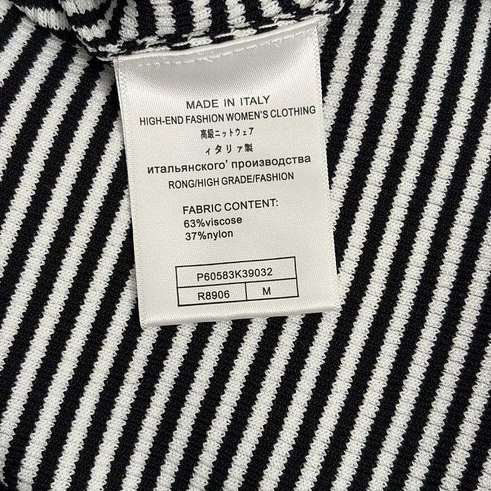 Striped Letter Graphic Knit Tank Midi Dress