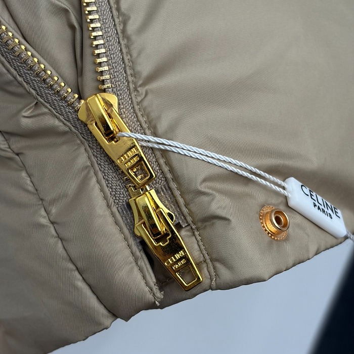 Embroidered Graphic Drawstring Belted Puffer Winter Coat