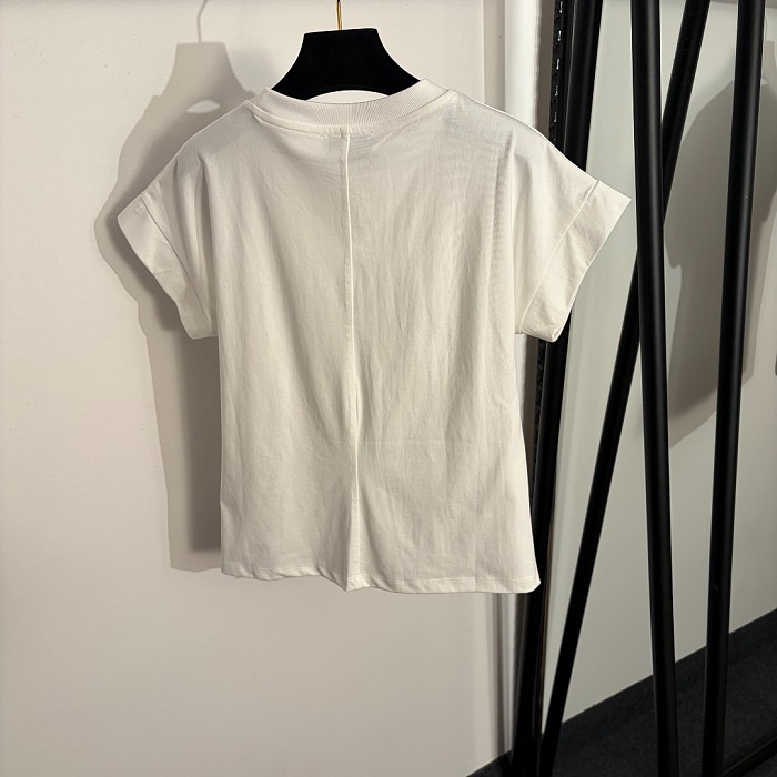 Rhinestone Horse Graphic Short Sleeve Casual Crew Neck T-Shirt