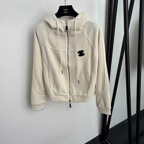 Contrast Trim Letter Graphic Zip Up Hoodie And Jogger Pants Set