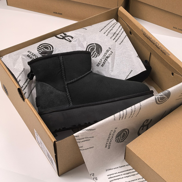 Black Suede Platform Ankle Boots