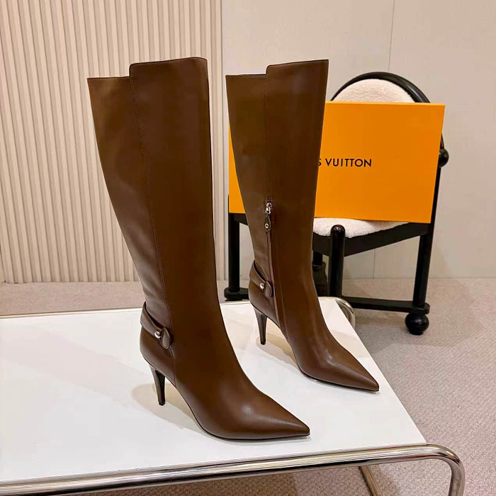 Pointed Toe High Heel Knee High Boots