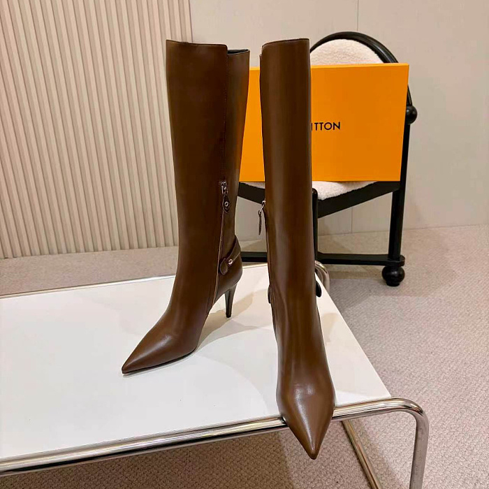 Pointed Toe High Heel Knee High Boots
