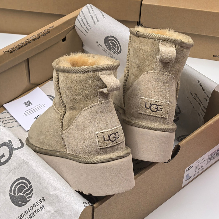 Suede Platform Ankle Boots