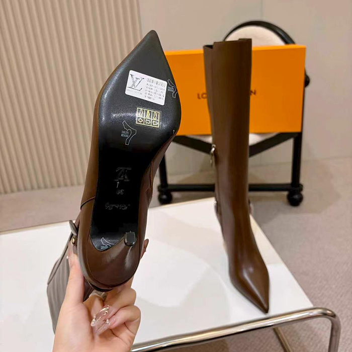 Pointed Toe High Heel Knee High Boots