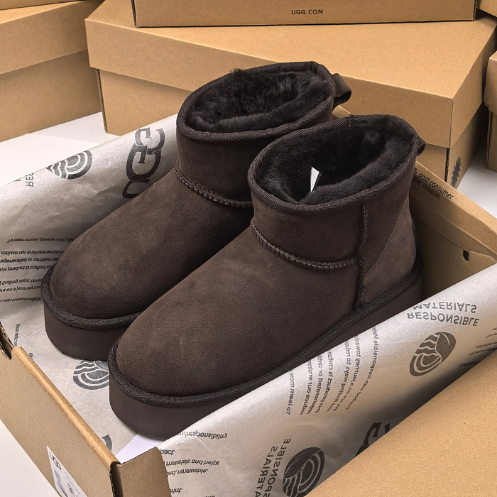 Platform Suede Winter Boots