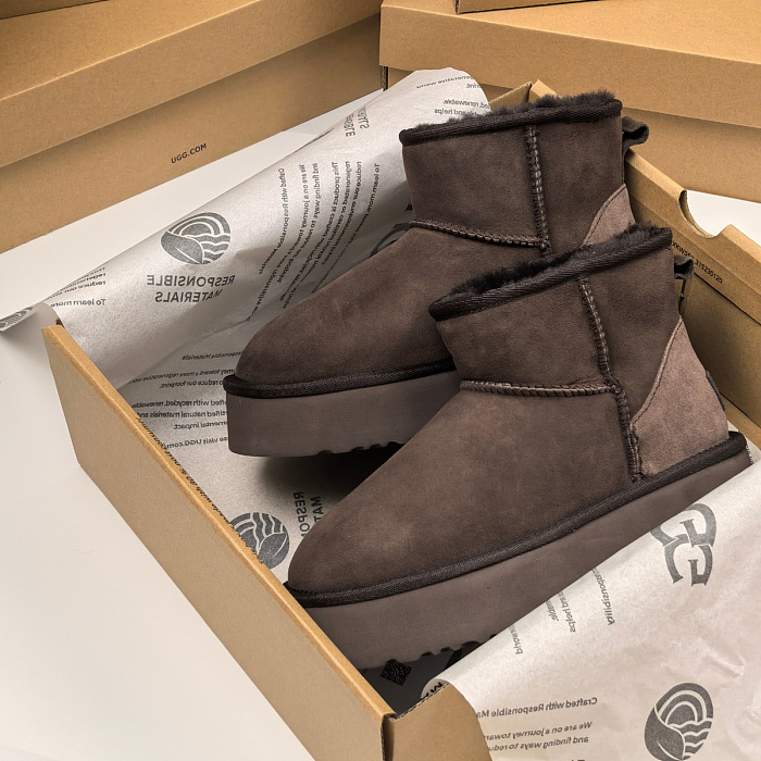 Platform Suede Winter Boots