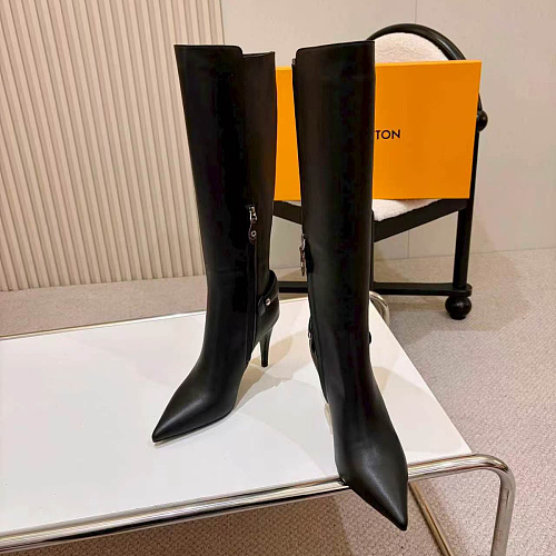 Pointed Toe High Heel Knee High Boots