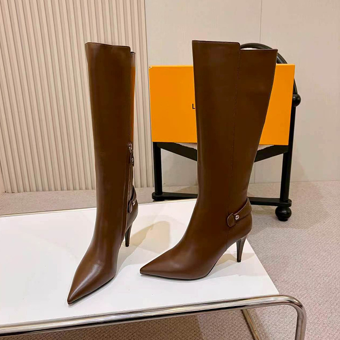 Pointed Toe High Heel Knee High Boots