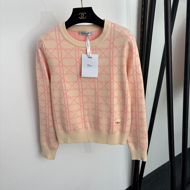 Colorblock Argyle Pattern Crew Neck Long Sleeve Knit Pullover