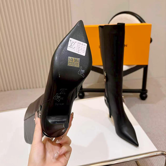 Pointed Toe High Heel Knee High Boots
