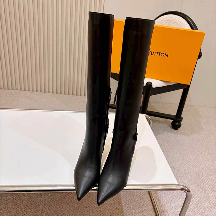 Pointed Toe High Heel Knee High Boots