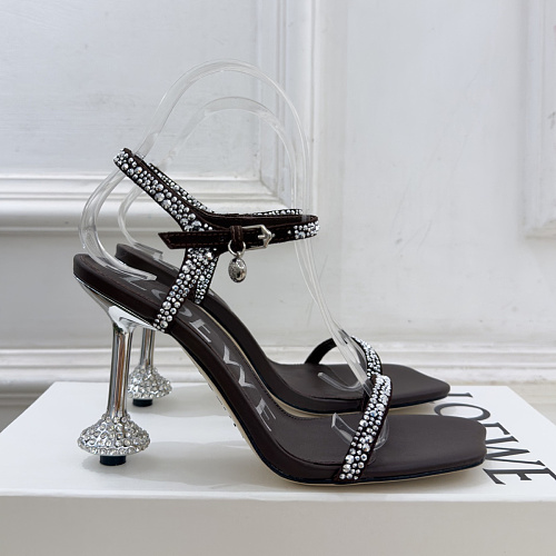 Stiletto Heel Rhinestone Strappy Sandals
