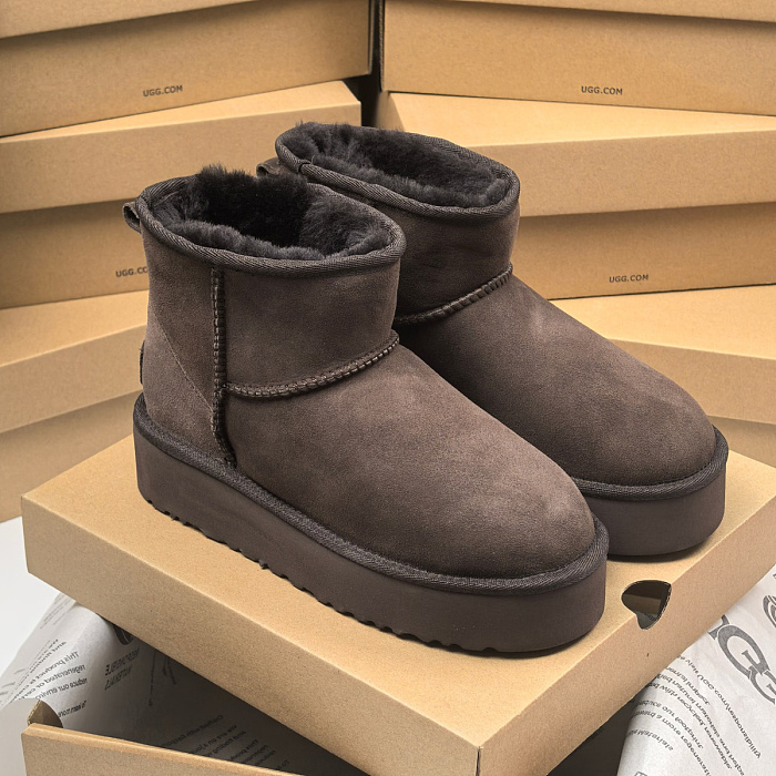 Platform Suede Winter Boots
