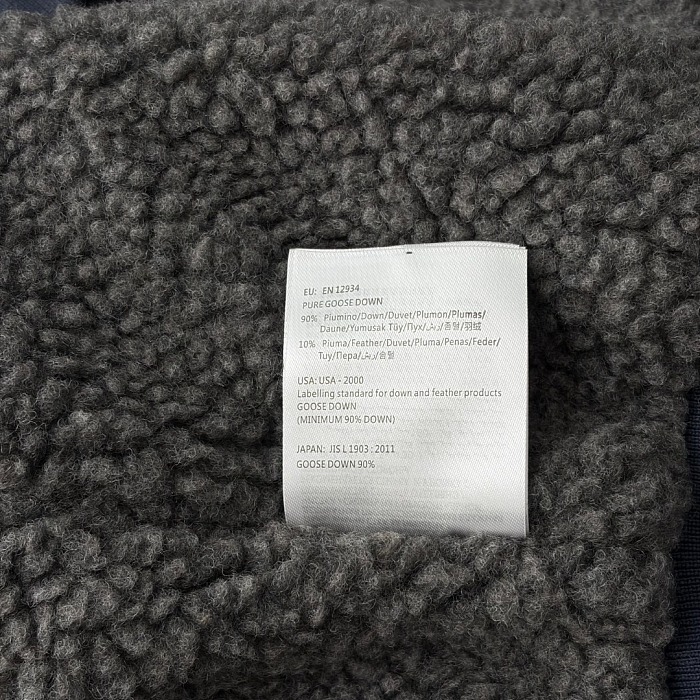 Letter Embroidered Quilted Fleece Lined Lapel Winter Puffer Jacket