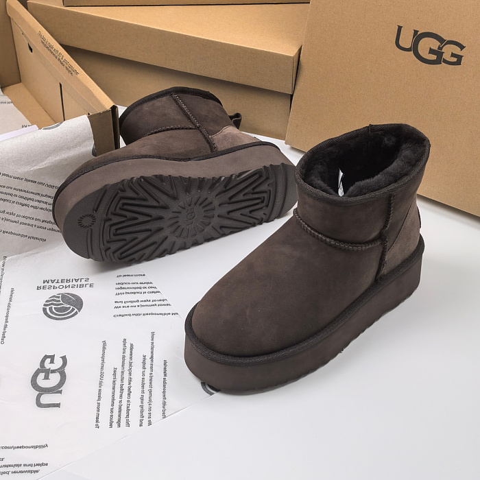 Platform Suede Winter Boots
