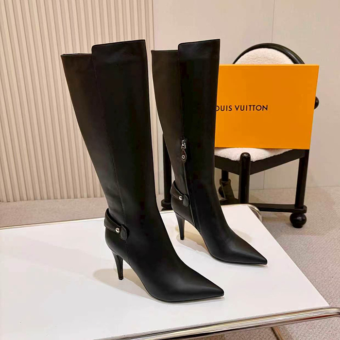 Pointed Toe High Heel Knee High Boots