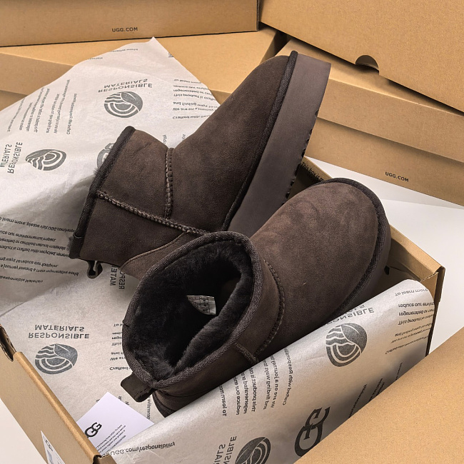 Platform Suede Winter Boots