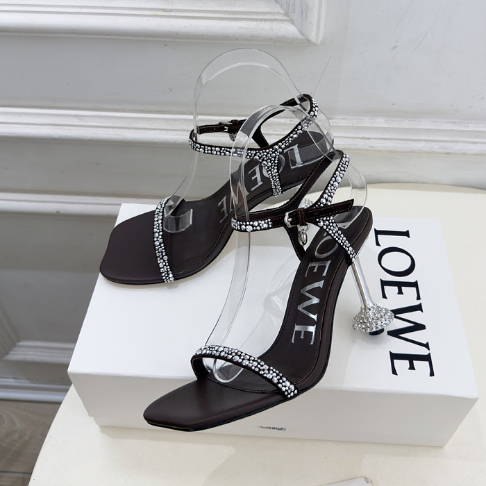 Stiletto Heel Rhinestone Strappy Sandals