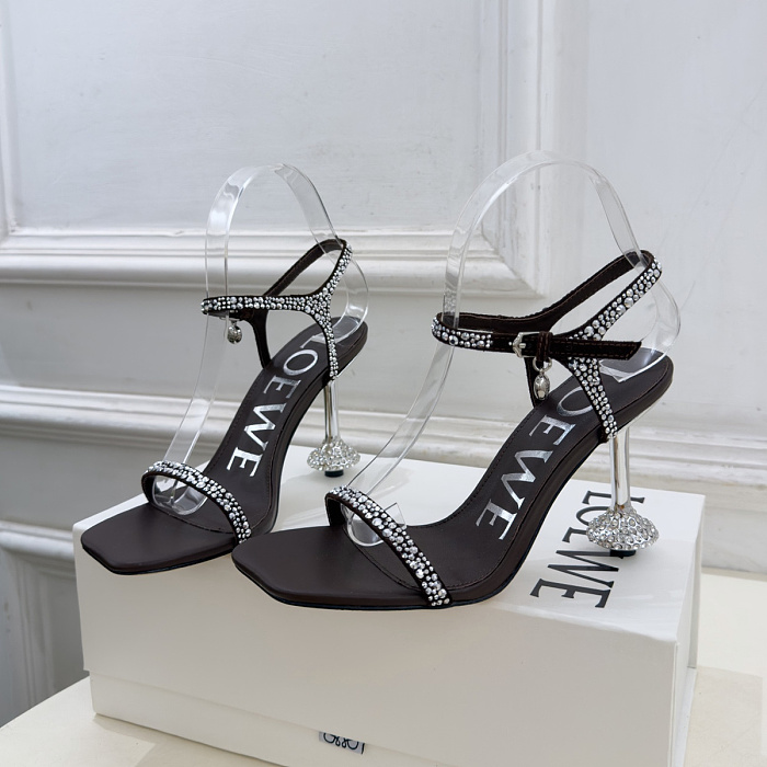 Stiletto Heel Rhinestone Strappy Sandals